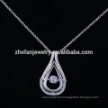 Gros Alibaba ZheFan nouveaux modèles 925 collier pendentif en argent sterling dansant